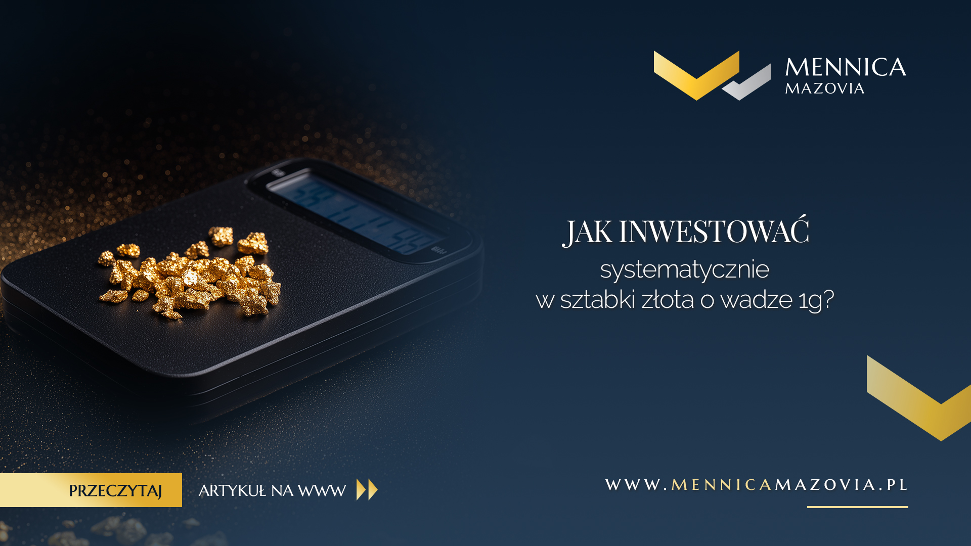Jak inwestować systematycznie w sztabki złota o wadze 1g?